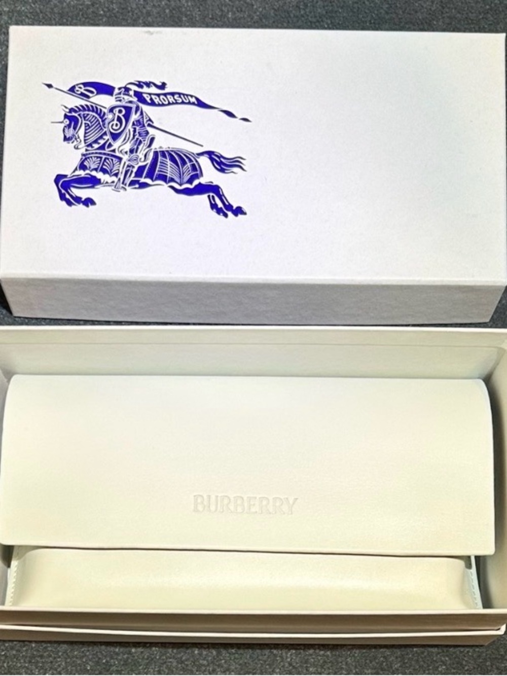 Burberry Glasses Box with Case, Authentication Packet and Cloth